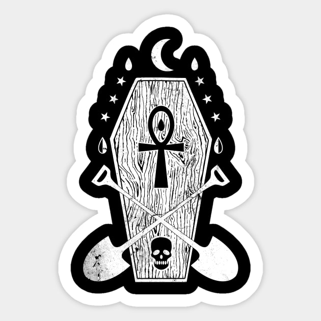 Grave Digger Creepy Punk Gothic Musician Sticker by theperfectpresents